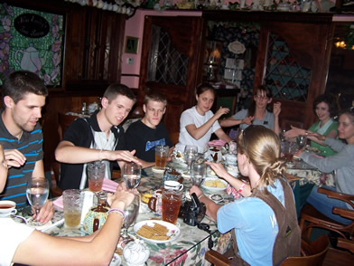 Staff Dinner - making music! Staff Dinner - making music!